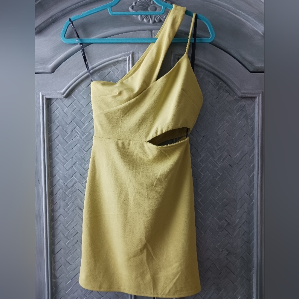 Fun dress, neon green S